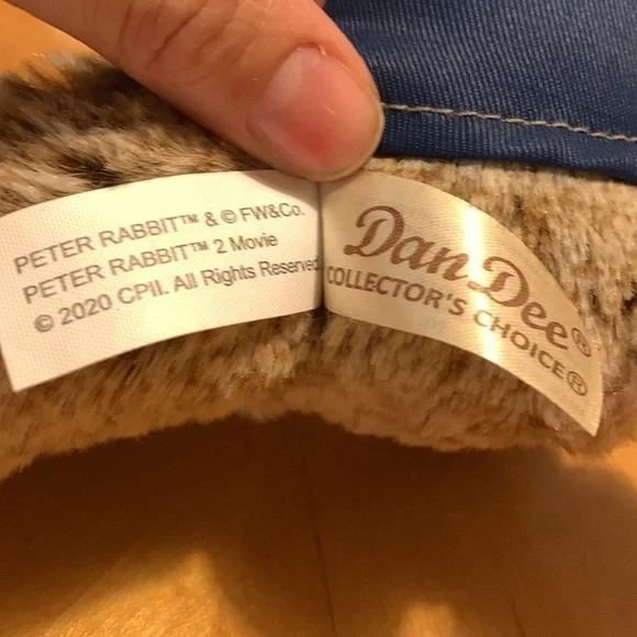 Dan Dee Peter Rabbit Movie 2 Stuffed Plush Animal 11” 2020 - Picture 6 of 8